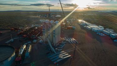 La empresa NRG es una de las primeras instaladas en la provincia para la extracción de arenas. Foto: NRG Argentina SA.