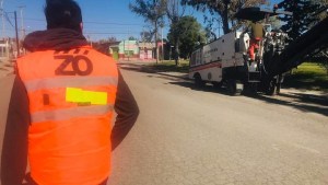 Completan obra de pavimento en calles de Ingeniero Huergo