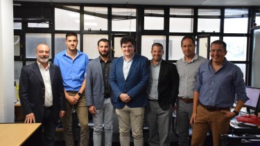 El área de informática forense fue uno de los lugares que visitó la delegación de San Juan. Foto: gentileza. 