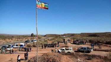En 2017 la policía de Neuquén desalojo la ocupación de una comunidad en la zona de Tratayen. Foto: Archivo. 