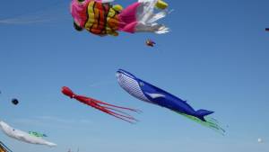 Festival del Viento con barriletes gigantes en El Cóndor