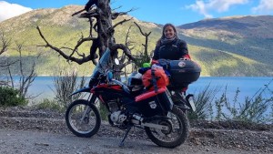 Las mil maravillas de la Patagonia en el viaje en moto de Aldana por la ruta 40