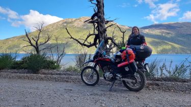 Aldana Humberto en los paisajes del sur rumbo a Cholila (Chubut). @porlatierrayelmar