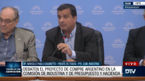 Diputados continúa trabajando la Ley de Compre Argentino