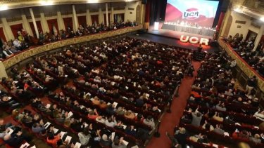 La Convención Nacional de la UCR en La PLata (foto de Twitter)