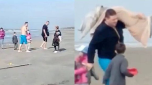 Denunciaron al hombre que capturó a un delfín y se lo llevó envuelto en una manta