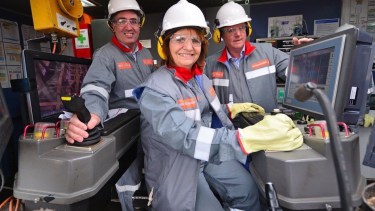 Patricia Bullrich durante su visita a Vaca Muerta en 2022. (archivo @PatoBullrich).-