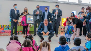 El gobernador Gutiérrez en la inauguración del jardín 60. Foto: Prensa de Gobierno