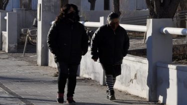 En Jacobacci la mínima fue de -14 bajo cero a las 8:55. Foto: José Mellado.