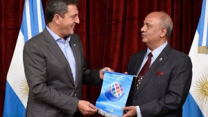 Liderazgo cooperativo, progreso y diálogo, los ejes del encuentro entre Massa y el presidente de Rotary Internacional