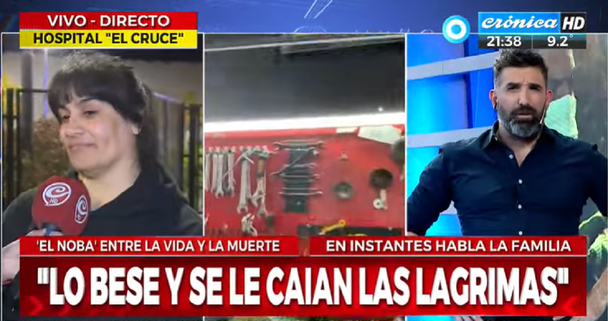 La madre de El Noba habló con Crónica TV. 