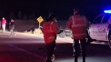 Plaza Huincul: fue en la ruta 17 a la altura de  barrio Norte. (Foto: Andrea Vazquez)