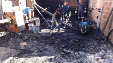 Perdieron todo por un incendio provocado por desperfecto técnico. Foto: gentileza