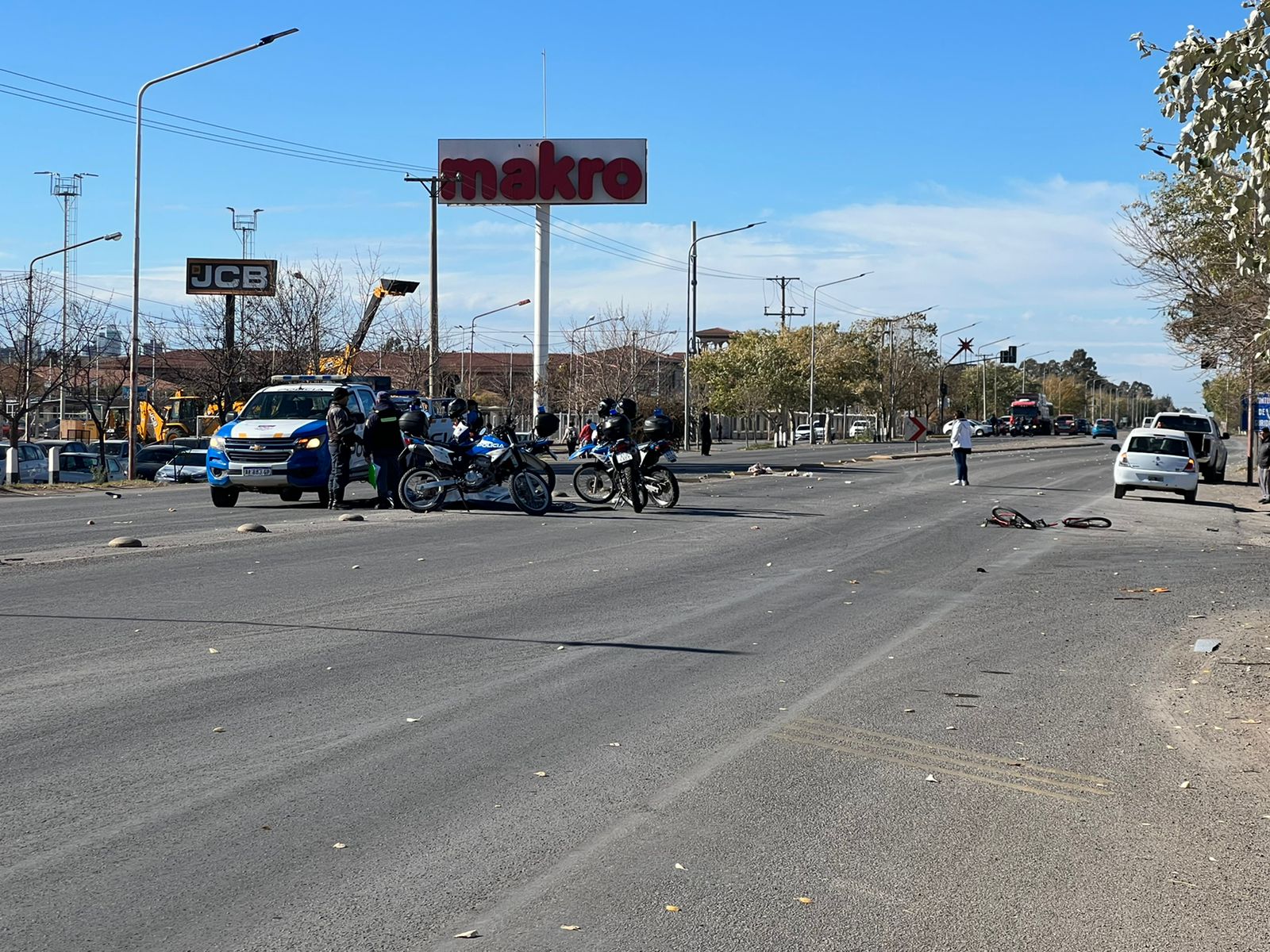 El hecho que involucró a la bicicleta ocurrió sobre avenida Mosconi.  Foto: Tefefé Neuquén