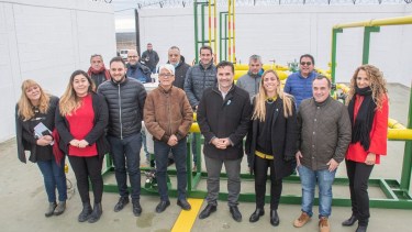 El secretario de Energía de la Nación, Darío Martínez, estuvo el lunes pasado en Roca. El acto no se anunció y sólo tuvo presencia de funcionarios.