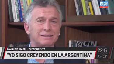 Mauricio Macri dijo que Cristina KIrchner habló "barbaridades" del actual presidente.  Foto: Captura A24