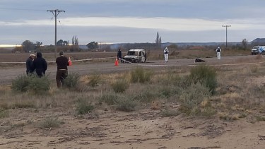 La camioneta del empresario fue encontrada en la zona de campos, a 17 kilómetros de Pomona. Foto gentileza.