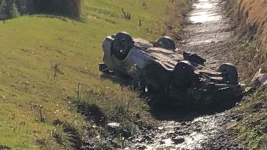 El siniestro ocurrió a la altura del barrio Patagonia. Foto gentileza