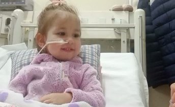 La menor se encuentra próxima a iniciar su rehabilitación. Foto gentileza