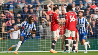 Brighton goleó a Manchester United y profundizó la crisis de los "Reds". 