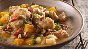 Curry de pollo con arroz para el finde