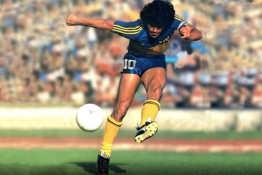 Diego Maradona ganó su único título con Boca en 1981.