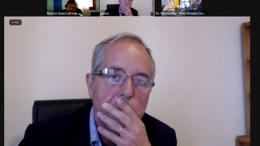 El juez Grregor Joos, durante la audiencia judicial. 