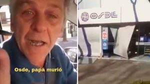 Video: indignado, embistió su auto contra la sede de la obra social Osde