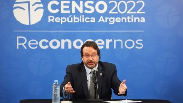 Marco Lavagna, titular del Indec, a cargo del operativo del Censo 2022 brindó una conferencia de prensa. 