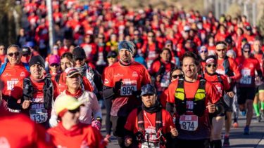 Enorme participación de la gente en la carrera que se hizo hoy. Fotos: gentileza Carlos Mir 