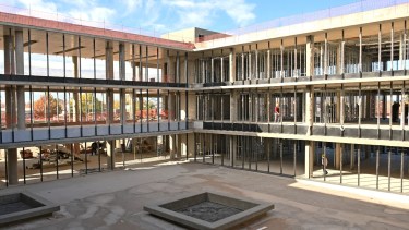 La obra de la Ciudad Judicial se inaugurará en 2023. (Florencia Salto) 