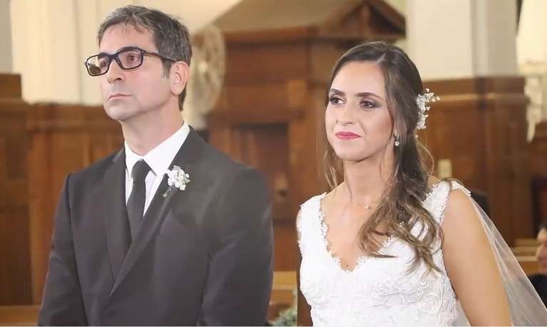 El pasado 30 de abril, Pecci se casó con Claudia Aguilera y ambos esperaban un bebé.-