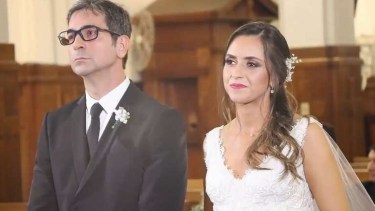 El pasado 30 de abril, Pecci se casó con Claudia Aguilera y ambos esperaban un bebé.-