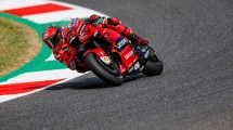 Imagen de Bagnaia, con récord para el circuito de Aragón, logró la pole en el Mundial de MotoGP