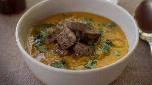 Audio receta de sopa crema de zapallo y la propuesta de una alimentación consciente