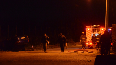 El primero de los accidentes ocurrió en la inmediaciones a calle Romagnoli y Nahuel Huapi. (foto: Gino Avoledo)