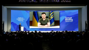 Zelensky abrió el Foro de Davos: «es el momento en que se decide si la fuerza bruta dominará el mundo»