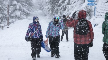 La nieve es uno de las grandes atracciones durante el invierno en Río Negro.