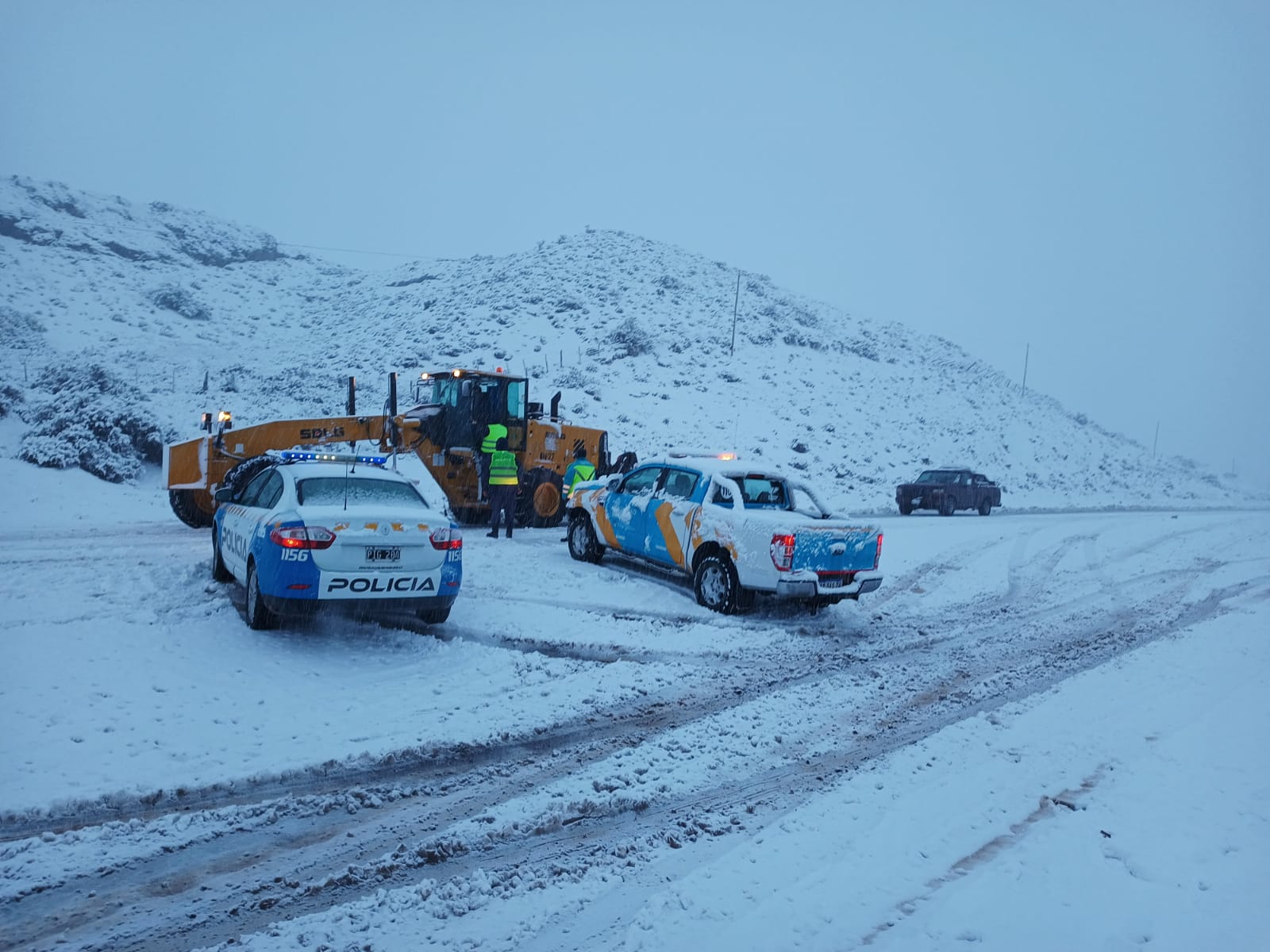Las condiciones climáticas obligan a extremar las precauciones en las rutas. Foto: gentileza Vialidad Neuquén
