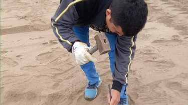 Los preparativos en el balneario municipal comenzaron a finales de semana. Foto Dirección de Deportes Cervantes