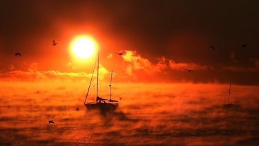 Impresionante. El efecto que generó el frío extremo en Puerto Madryn. Así estaba ayer la costa de Chubut. Fotero Patagónico.