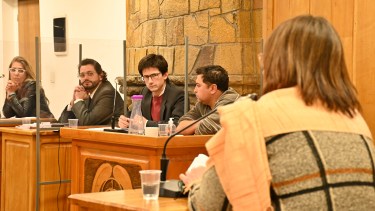 La psiquiatra del cuerpo médico forense del Poder Judicial declaró este miércoles en el juicio contra Angélica Paine, imputada por el homicidio de Micaela Bravo. (Foto Alfredo Leiva) 