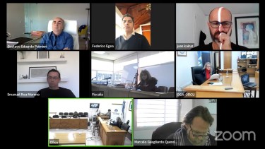 La audiencia se retomó hoy y las partes la siguieron por Zoom (Foto: captura de pantalla)