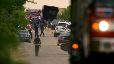 Encontraron 46 personas muertas dentro de una camión en Texas, Estados Unidos. Foto: AP 