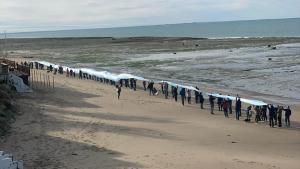 Las Grutas: Los municipalizadores hicieron un “banderazo”