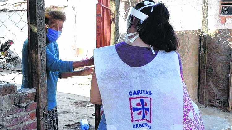 Caritas reclamó alimentos al Gobierno de Milei. Foto archivo