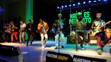 Los Calegaris, hicieron cantar y bailar a unas 1.500 personas. Foto: José Mellado. 