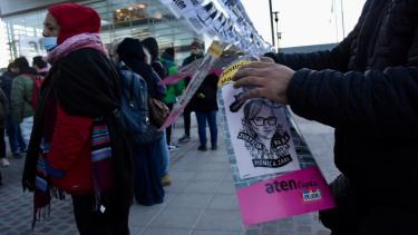 La maestra Mónica Jara fue una de las víctimas. Foto Matías Subat.