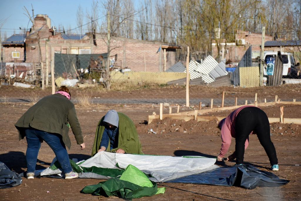 Una nueva toma en Neuquén en el sector El Trébol. Foto: Matías Subat