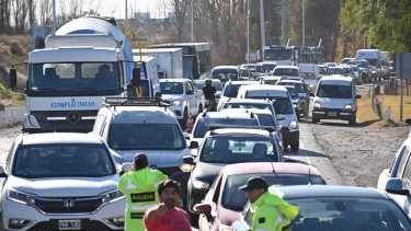 Las rutas estarán cortadas hasta las 14. Foto: Flor Salto.  